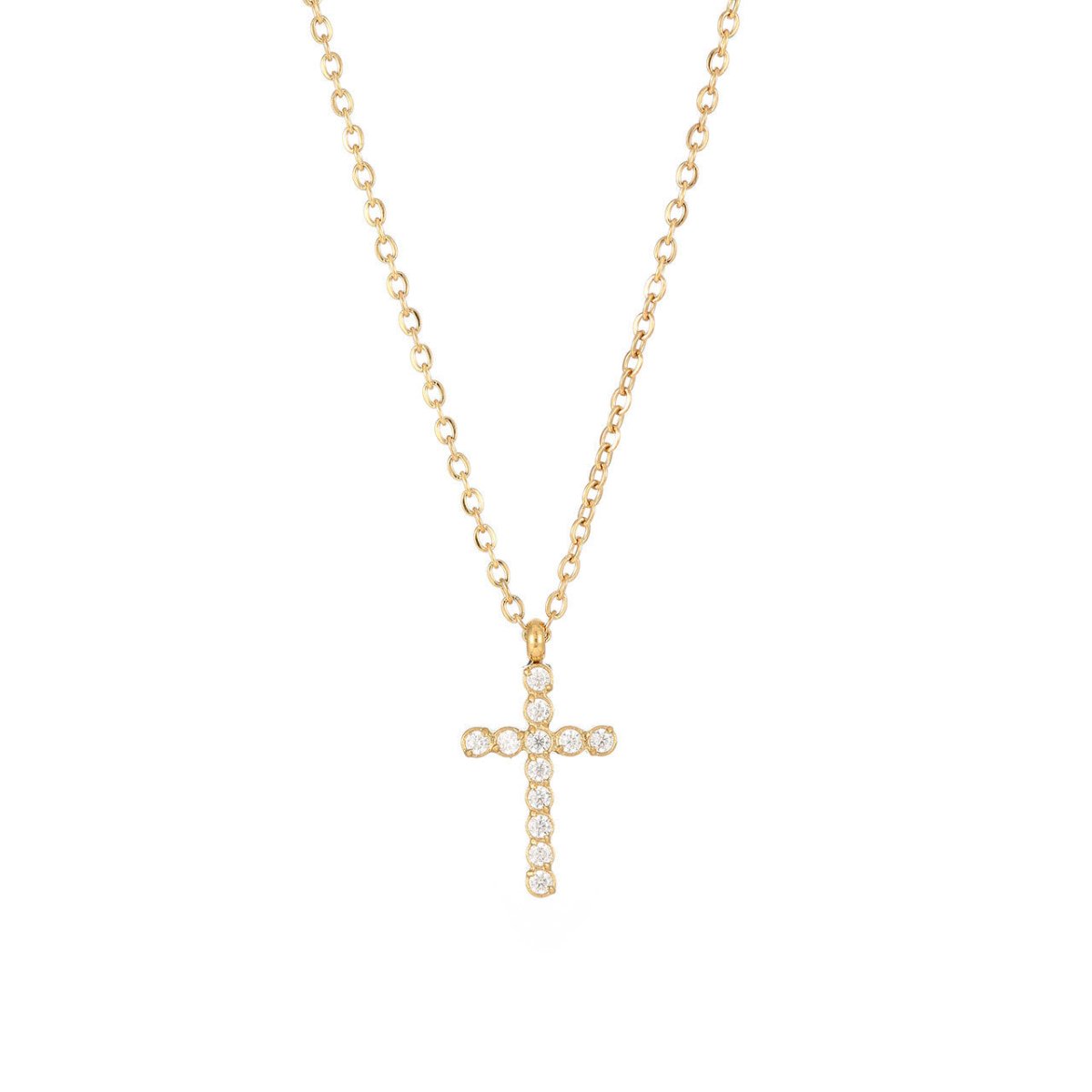 Lantisor cu Cruciulita si pietricele - RAFINI