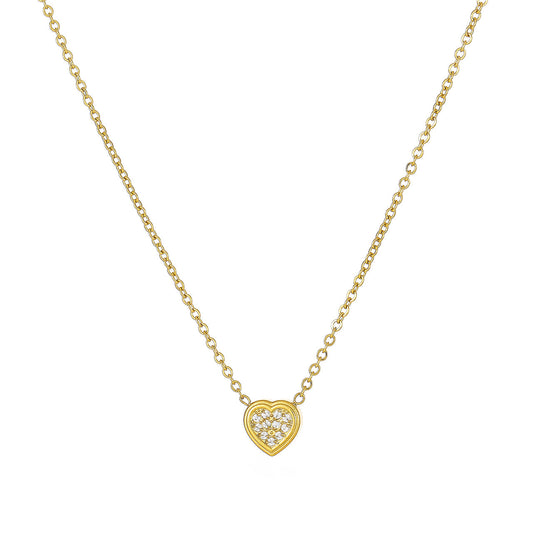 Lantisor - Gold Crystal Heart - RAFINI