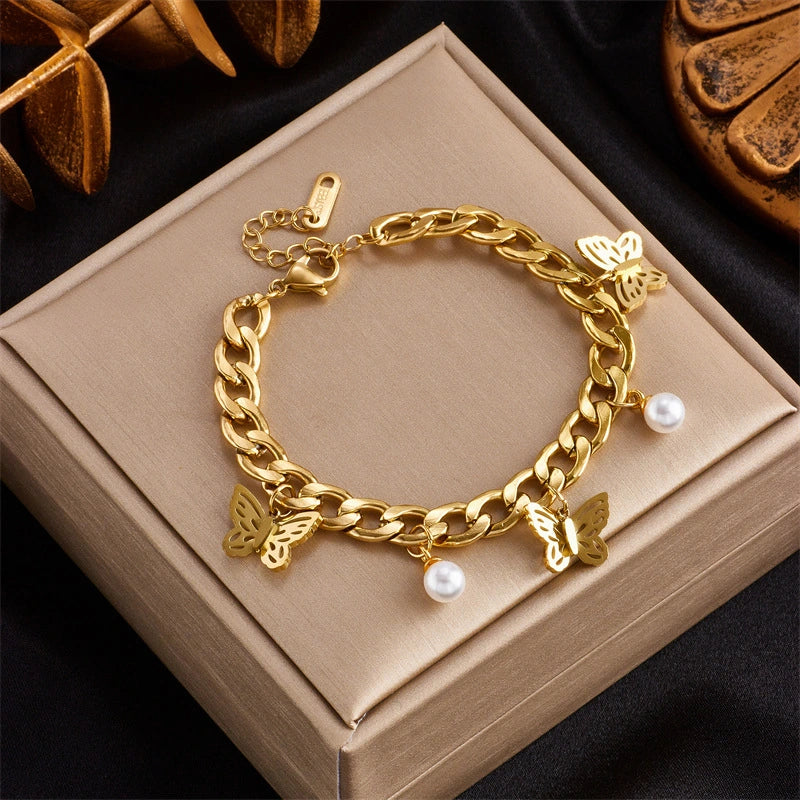 Bratara - Butterfly Charm - RAFINI