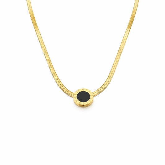 Lantisor Snake cu Cifre Romane