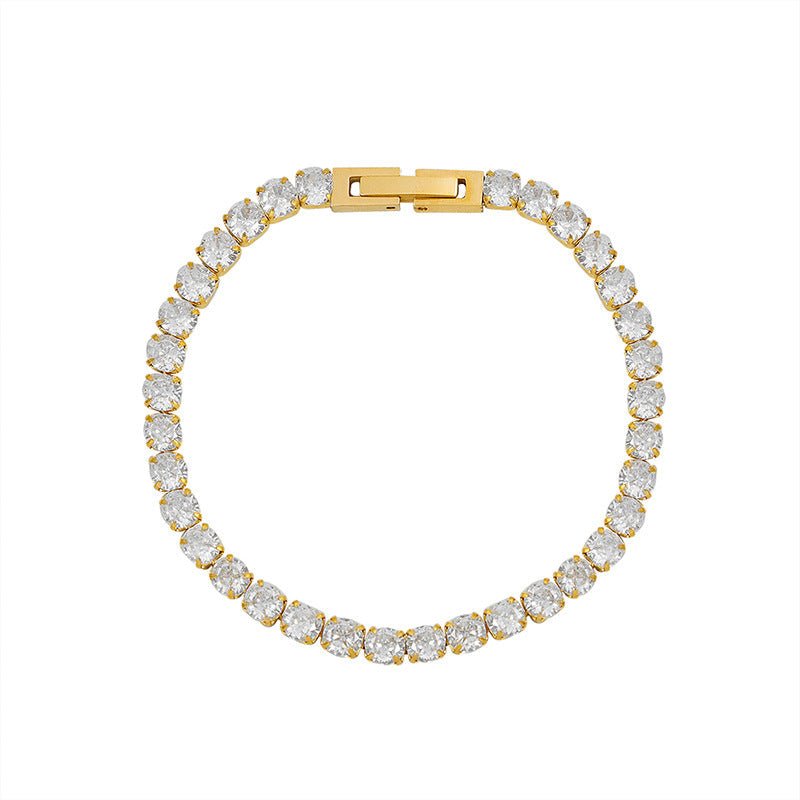 Bratara Tennis Gold, 4mm - RAFINI