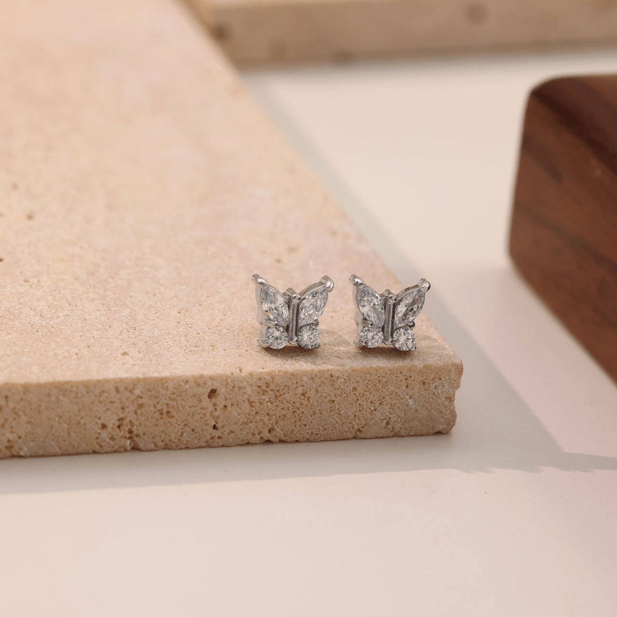 Cercei Butterfly - Silver - RAFINI